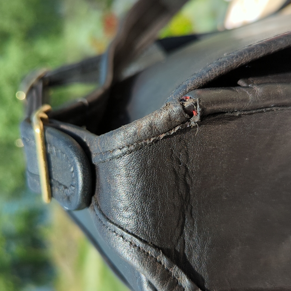 Vintage Coach Nyc Classic Shoulder Bag 9170 Black Gem